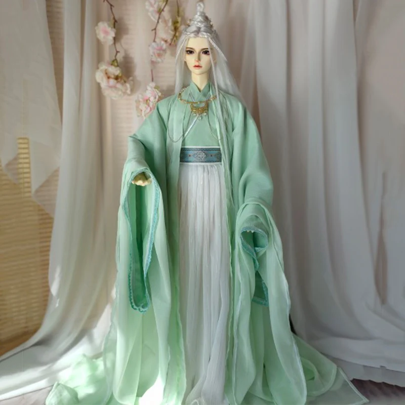 

1/4 1/3 Scale Ancient Costume BJD Hanfu Robe Warrior Outfit For MSD SD13 SSDF ID75 Strong Uncle Doll Clothes Accessories A1826