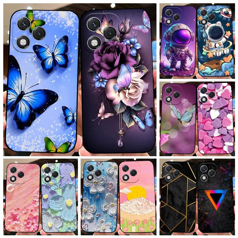 Cartoon Print Silicone TPU Soft Phone Case - Durable Back Cover Protector Shell