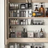 SHIMOYAMA Makeup Organizer Box Wall-mounted Bathroom Mirror Cabinet Storage Cosmetic Vanity Desktop Lipstick Brush Holder 5
