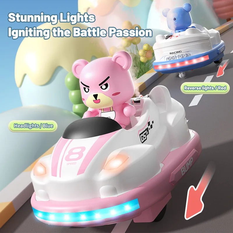 JJRC new simulation collision spray bumper car parent-child interaction fun children's toy remote control car English version 2
