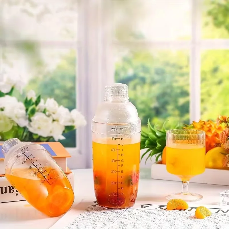 1PC Shaking Cup for Milkshakes, with Measuring Markers, Milk Tea and Juice Mixing Cup, Suitable for Home Use, Restaurant Use