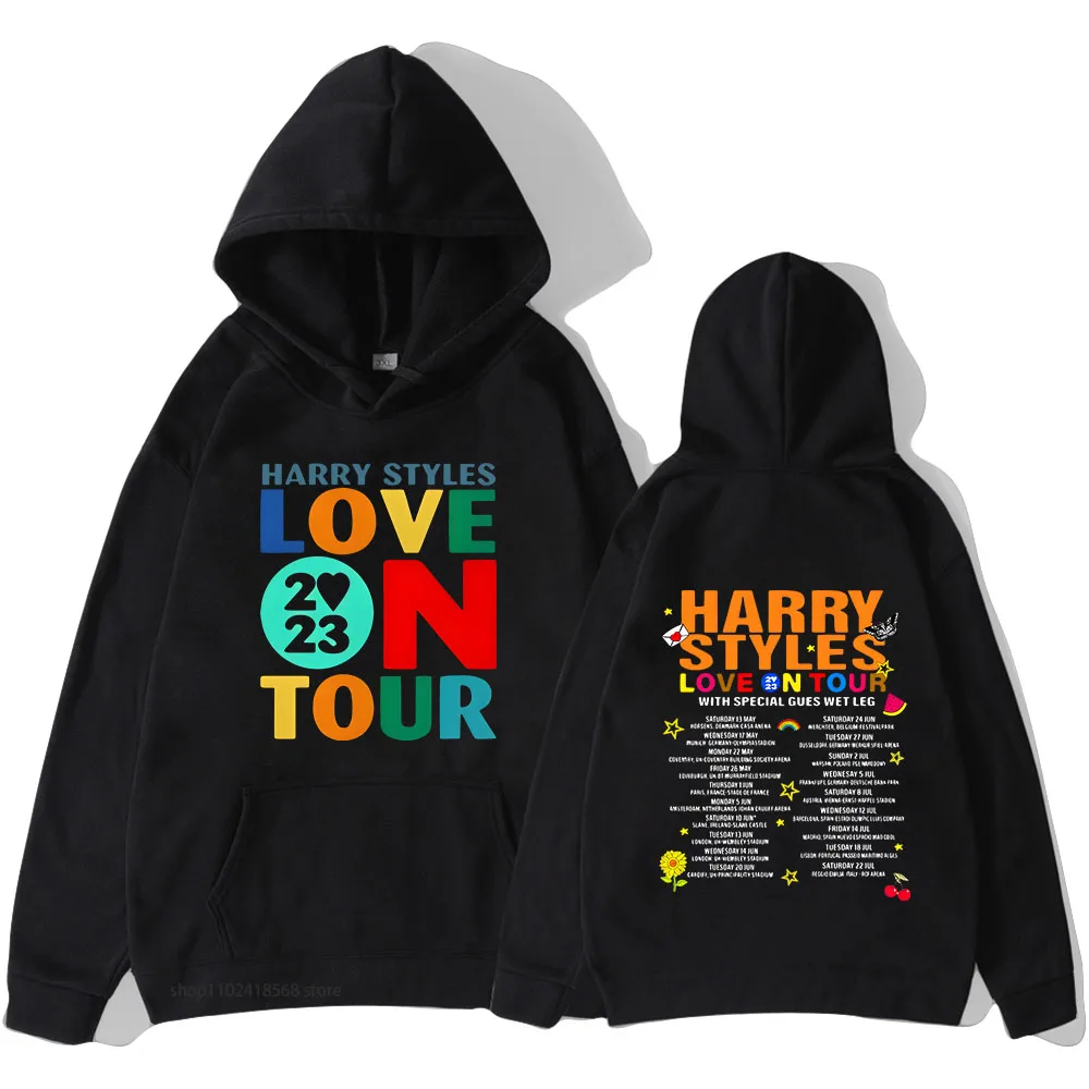 

Love O Tour Concert Hoodie Vintage Harrys Haus Sweatshirts Hot Music Graphic Tops Kpop Clothes Men Winter Autumn Pullover Unisex