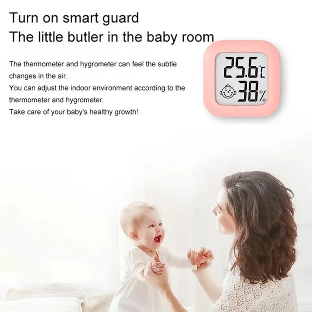Mini Beltéri Hőmérő Lcd Digitális Hőmérsékletű Szoba Higrométer Mérőérzékelő Páratartalom Mérő Hőmérséklet - Image 4