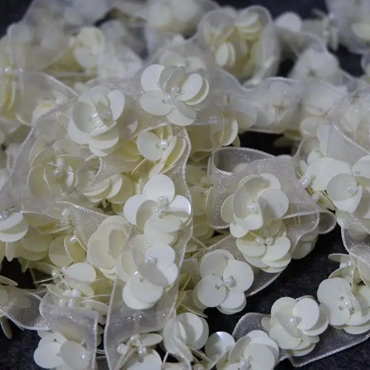 

1 ярд Высококачественная марлевая лента с блестками Стразы Цветы кружево «сделай сам» платье свадебные аксессуары украшение для дома