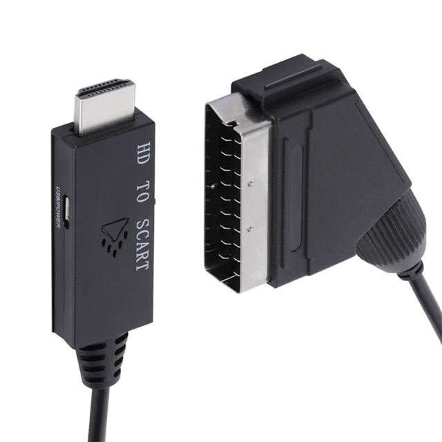 Convertisseur compatible péritel vers HDMI, entrée péritel vers