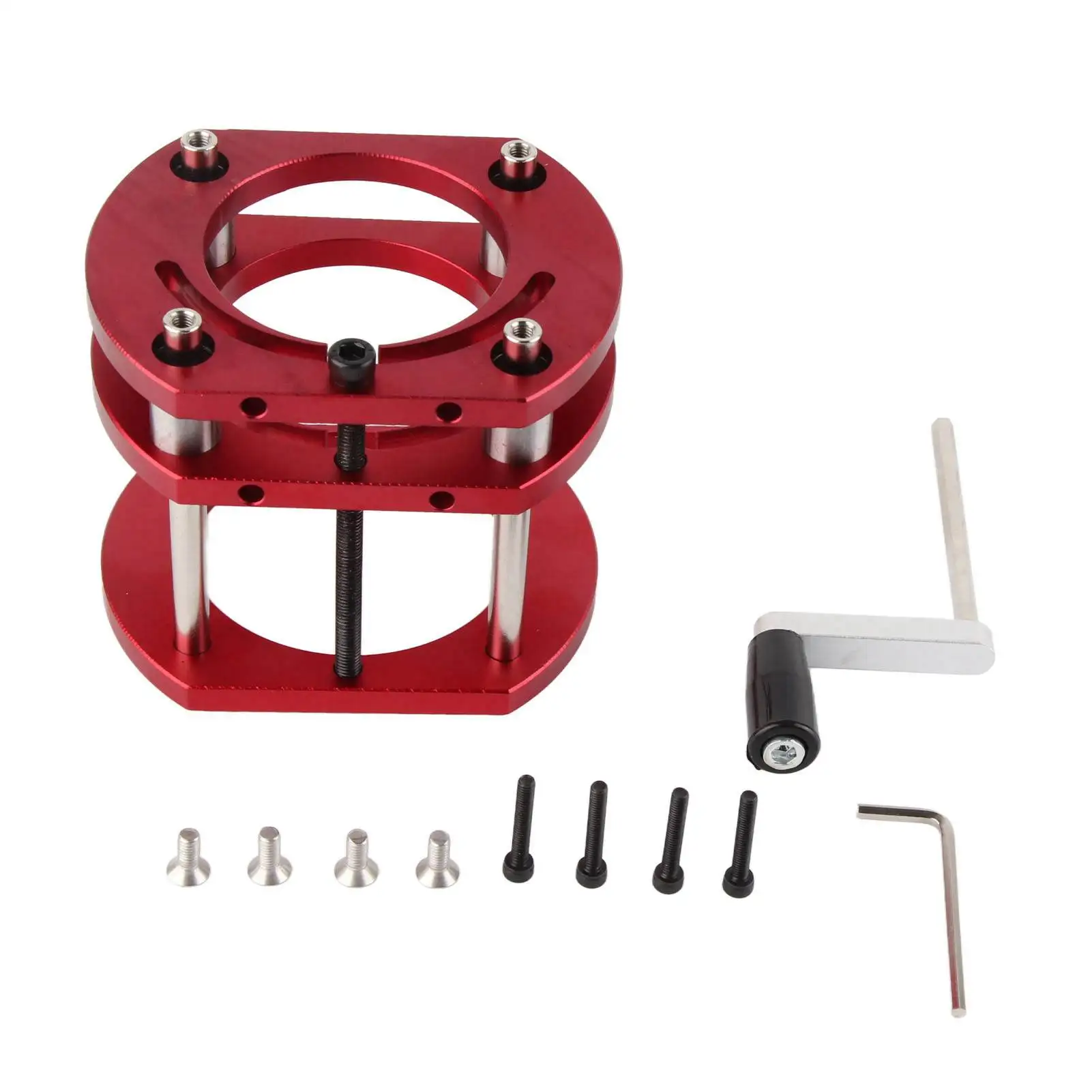 Router Table Base Aluminum Alloy Stainless Steel Sturdy Rust Resistance Router Table Tool for 64mm To 66mm Machine