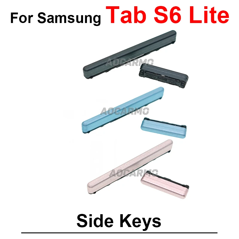삼성 갤럭시 탭 S6 라이트 sm- P610 P615 전원 켜기 끄기 볼륨 버튼 사이드 키 교체 부품 그레이 핑크 블루