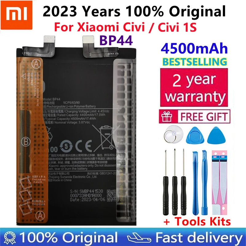 

Xiaomi 100% Original New High Quality Battery BP44 For Xiaomi Civi / Civi 1S Genuine Replacement Phone Battery Batteries Bateria