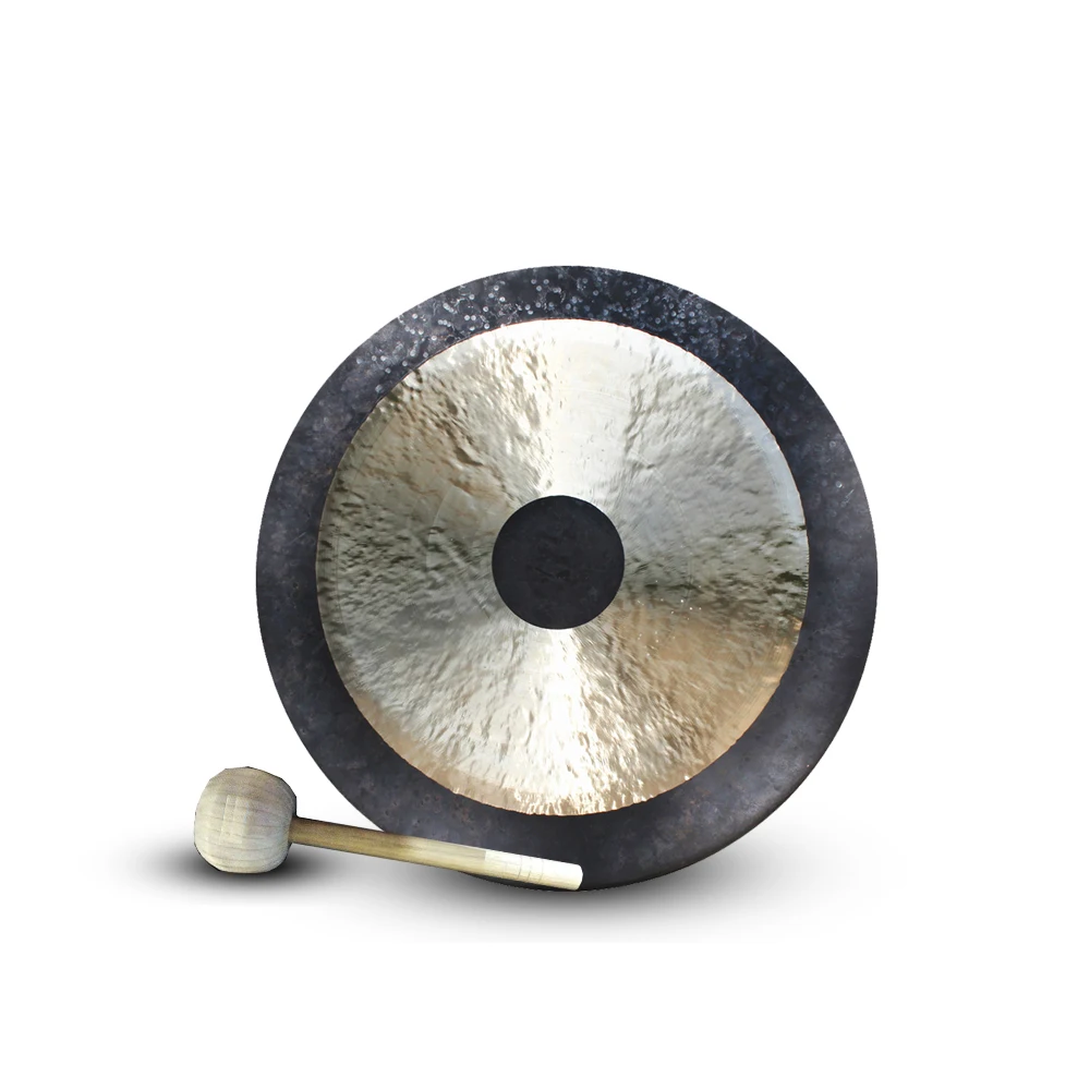 8 inch Bronze Gong with Mallet Handmade Chau Gong Percussion Instrument