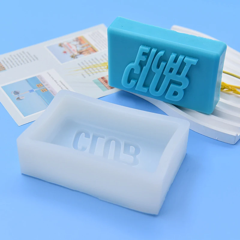 Fight Club Soap Silicone Mold Rectangle Bath Bomb Lotion Bar Making Supplies silicone mold soap molds bath bomb mold