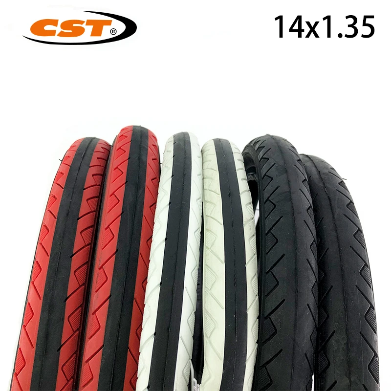 2pcs 14x1.35 Bike Tires 37254 Small Wheel Bicycle Tire Cycling Replacements Spare Tire Red