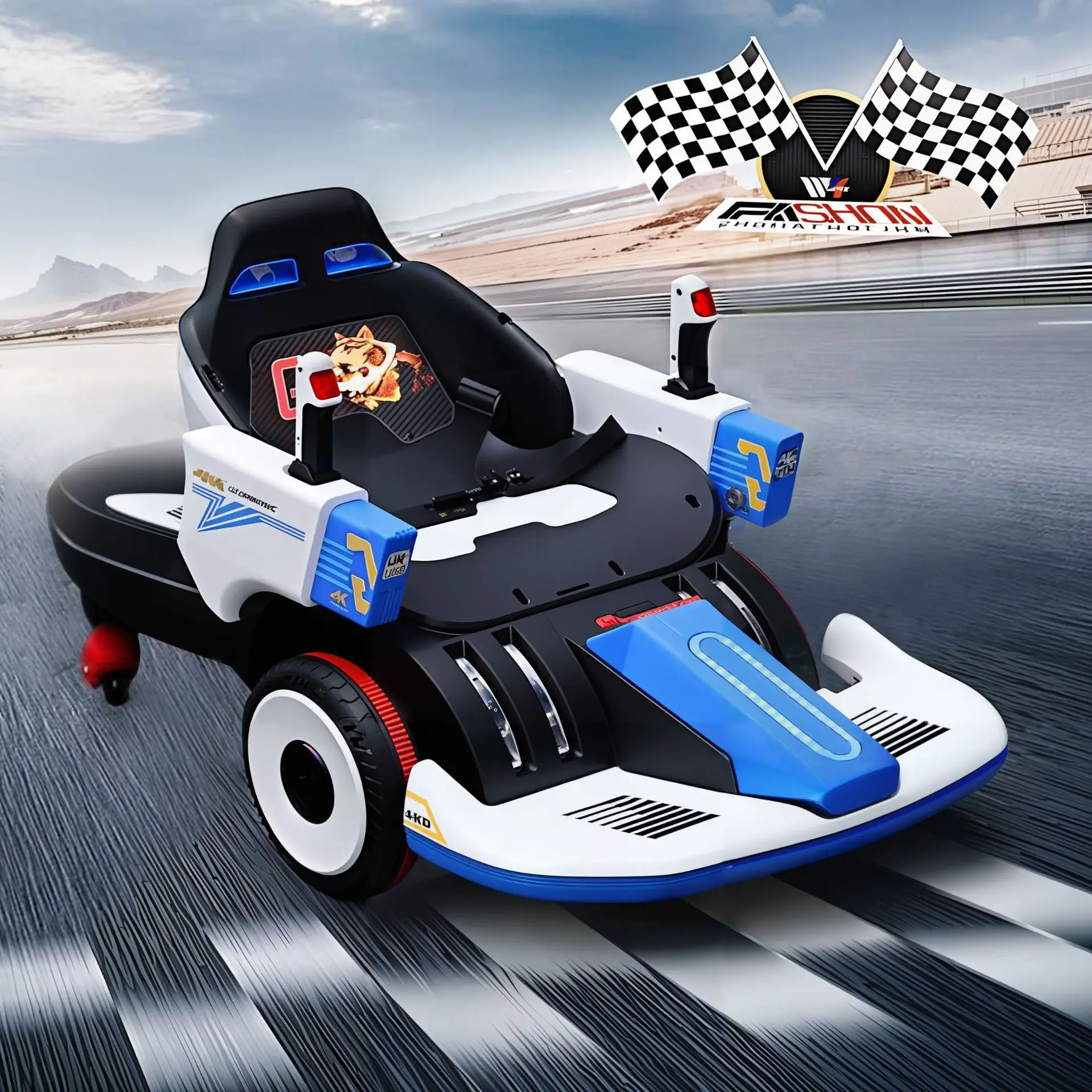 Children'S Electric Mecha Cart Bubble Kart Remote Control Toy Drift Car