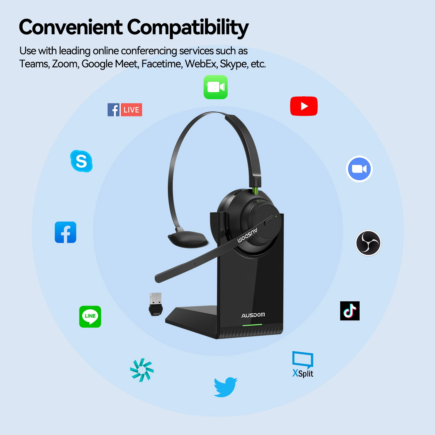 Ru222222222302 Rurucker 5.luetooth 5.1 Ooooise Anancelling Ics Ics Ireirless Eeadconjunto Ith Ith Harharger And Tand 50h Headhones or ou Enter Todos Enter Entrar - Imagem 4