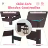 19941-649445.jpg Wooden Kids Study Desk and Chair Set with Hutch, Storage Drawer & Cabinet for 3-8 Year Olds, Ideal for Writing, Computing, and S