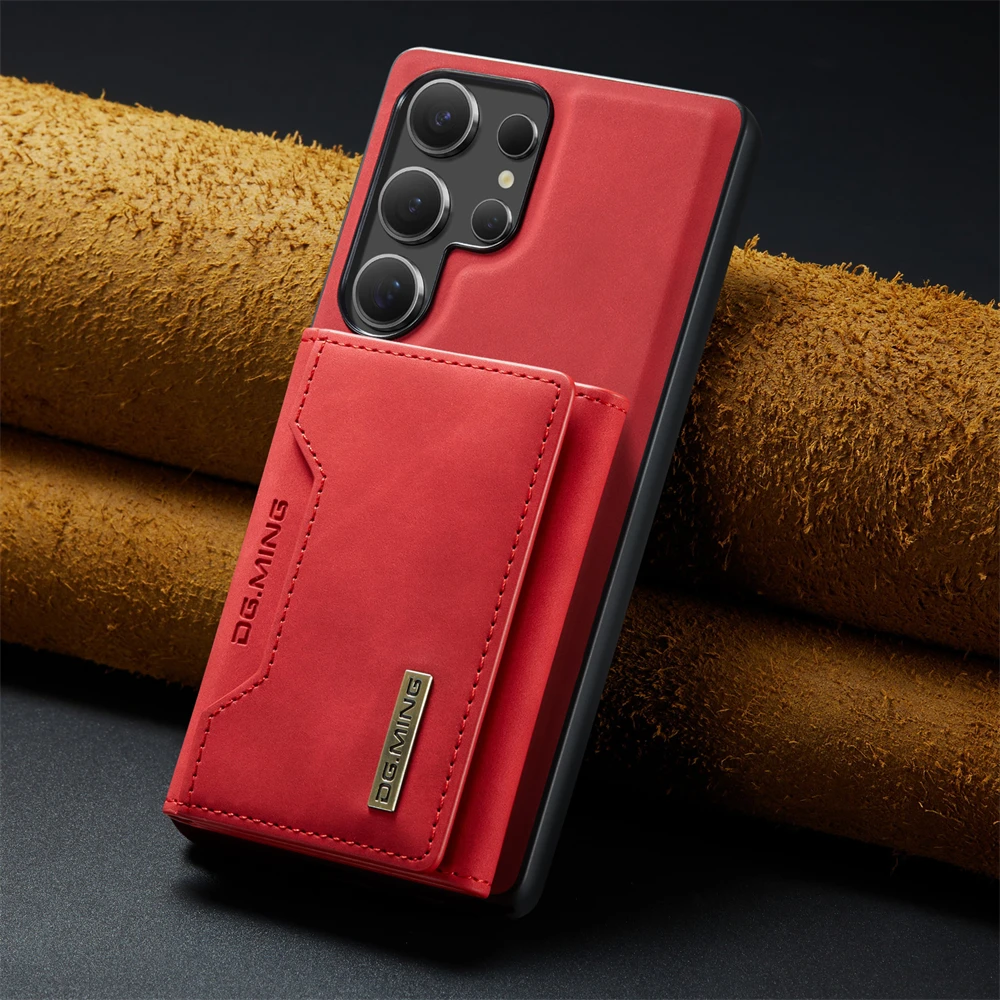 2-in-1 Detachable Magnetic Leather Wallet Case