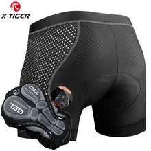X-Tiger — Sous-vêtement de cyclisme, rembourré en gel 5D, 100% en lycra, antichoc, short de vélo pour cycliste, nouvelle version