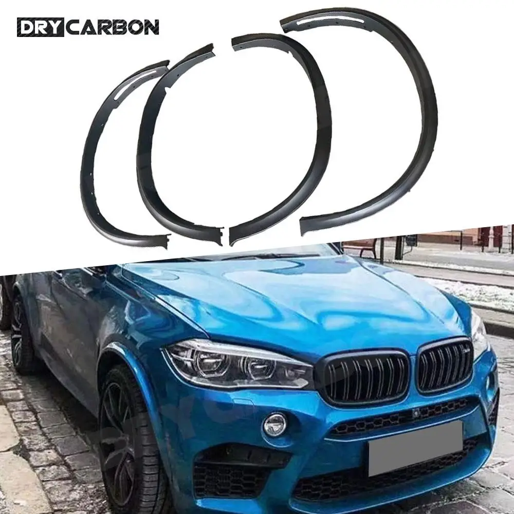 

PP Matte Black Wheel Arches Eyebrow Fender Mudguards For BMW X6 F16 F86 X6M 2015 - 2018 Car Fender Flares Arches Wheel Eyelid