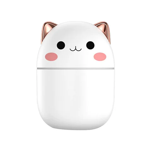 200ml Air Humidifier Cute Kawaii Aroma Diffuser With Night Light Cool Mist For Bedroom Home Car Purifier Humificador