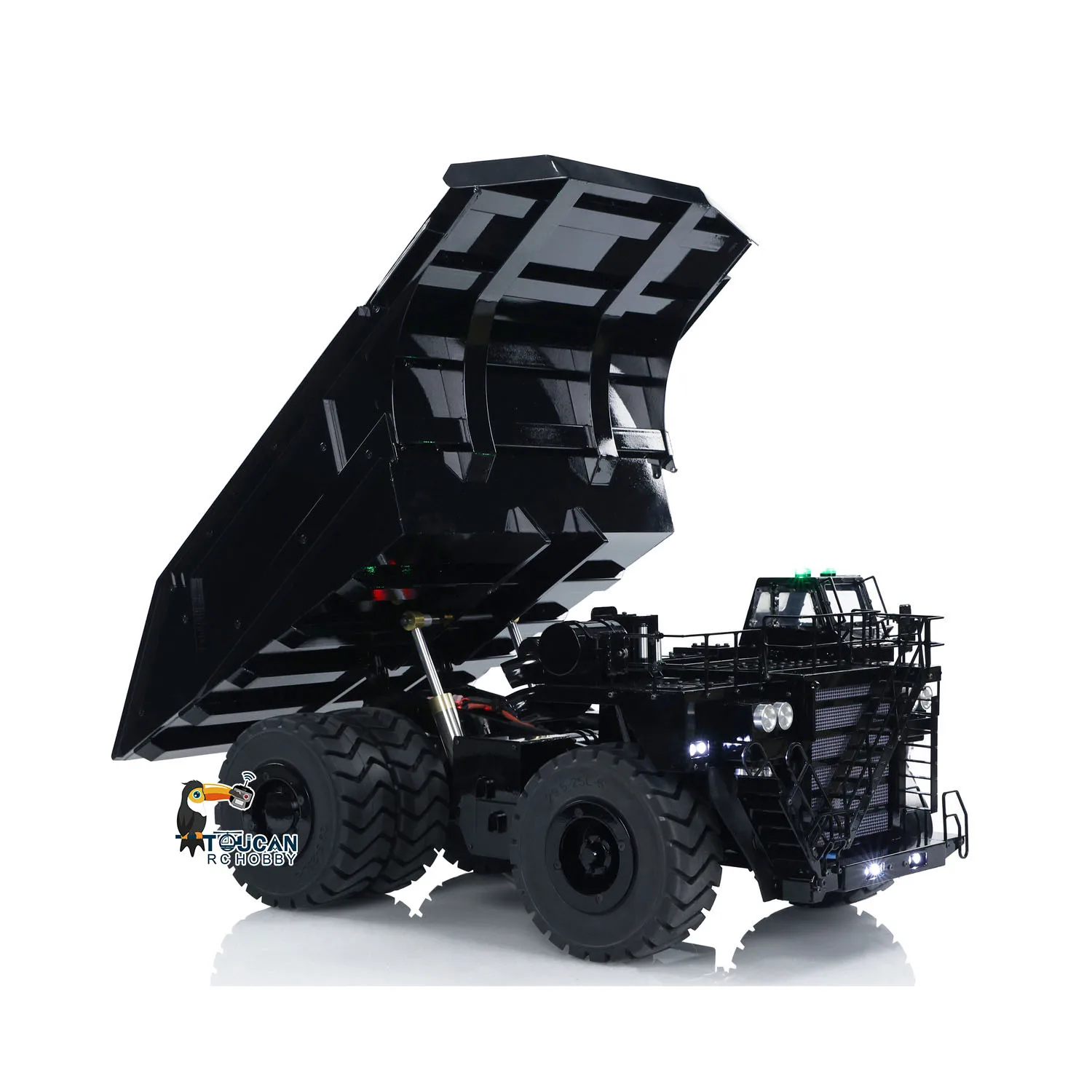 Toys 1:20 RC Hydraulic Mining Truck 793D Metal Painted Finished Remote Control Dump Tipper Cars Vehicle Model for Boys TH24169 5