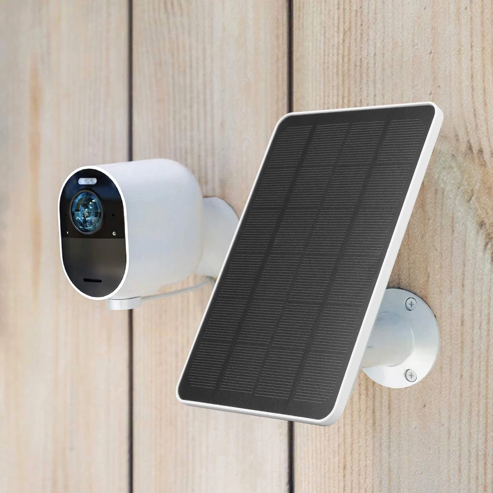Arlo Pro 5S 4/3 투광 조명등 보안 카메라용 태양광 충전 패널, IP65 내후성 충전 케이블, 4W, 6W, 5V, 9.8ft