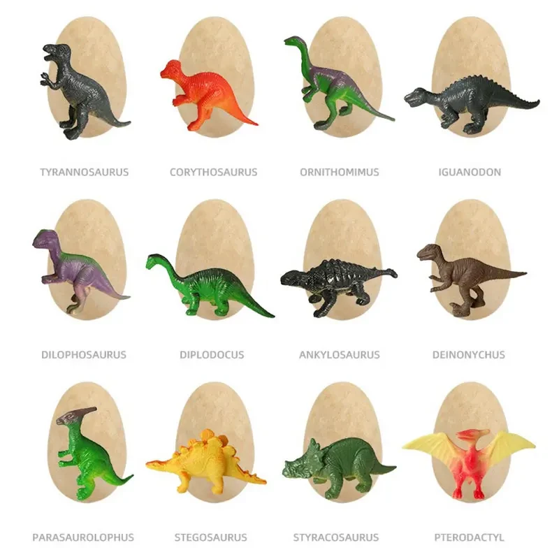 12PCS Archaeological Excavation Dinosaur Egg Fossil Puzzle DIY Dinosaur Egg Multiplayer Party Gift Toy Children's Science Mining 3