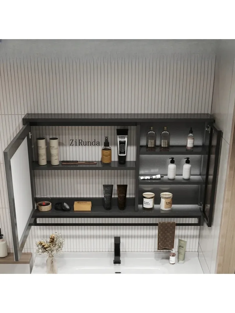 Simple Bathroom Cabinets Multifunction Wall-mounted Fog Removal Smart Mirror Cabinets Luxury Furniture Mueble Lavabo