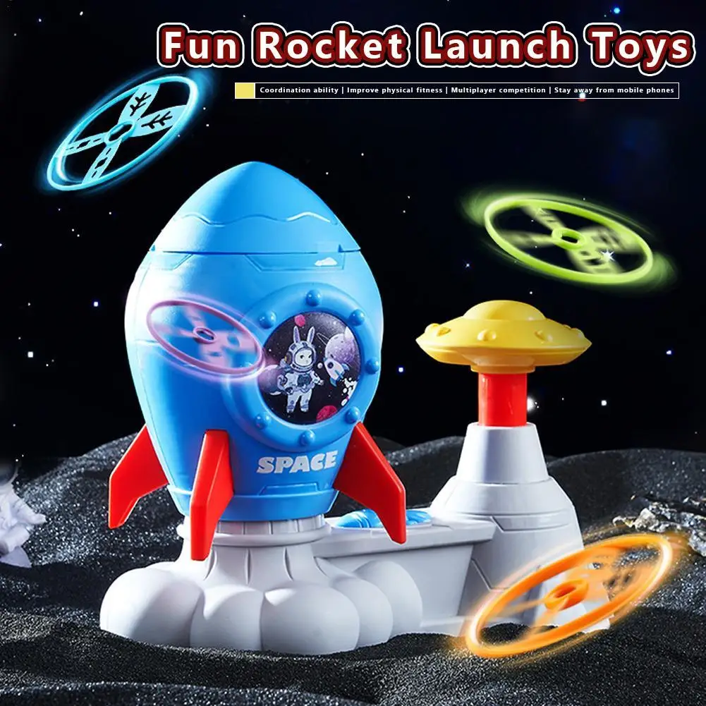 

Забавная Шаговая пусковая установка, летающая тарелка для ракет, уличный и комнатный летающий диск, Спортивная Интерактивная детская игрушка для родителей и детей, подарки
