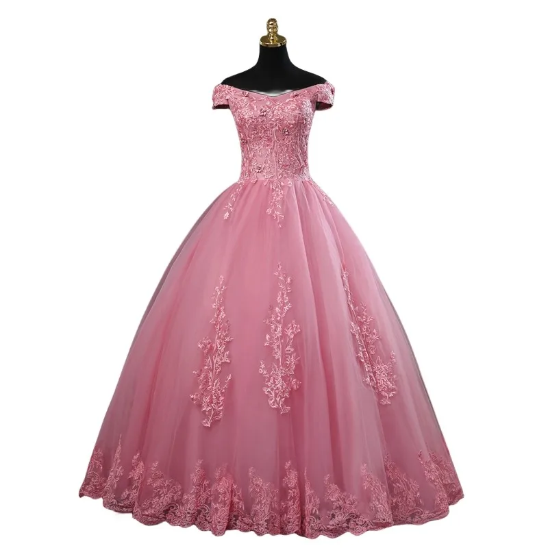 Party dress quinceanera dresses Off shoulder purple Quinceanera dresses sweet flower party dress luxury appliques ball gown real photo prom dress Boho