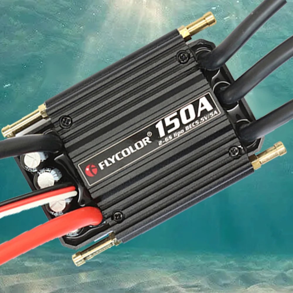 속도 제어 Flycolor 브러시리스 ESC 스탠드, RC 보트 F21267/71F 용, 2-6S Lipo BEC 5.5V/5A, 150A, 120A, 90A, 70A, 50A