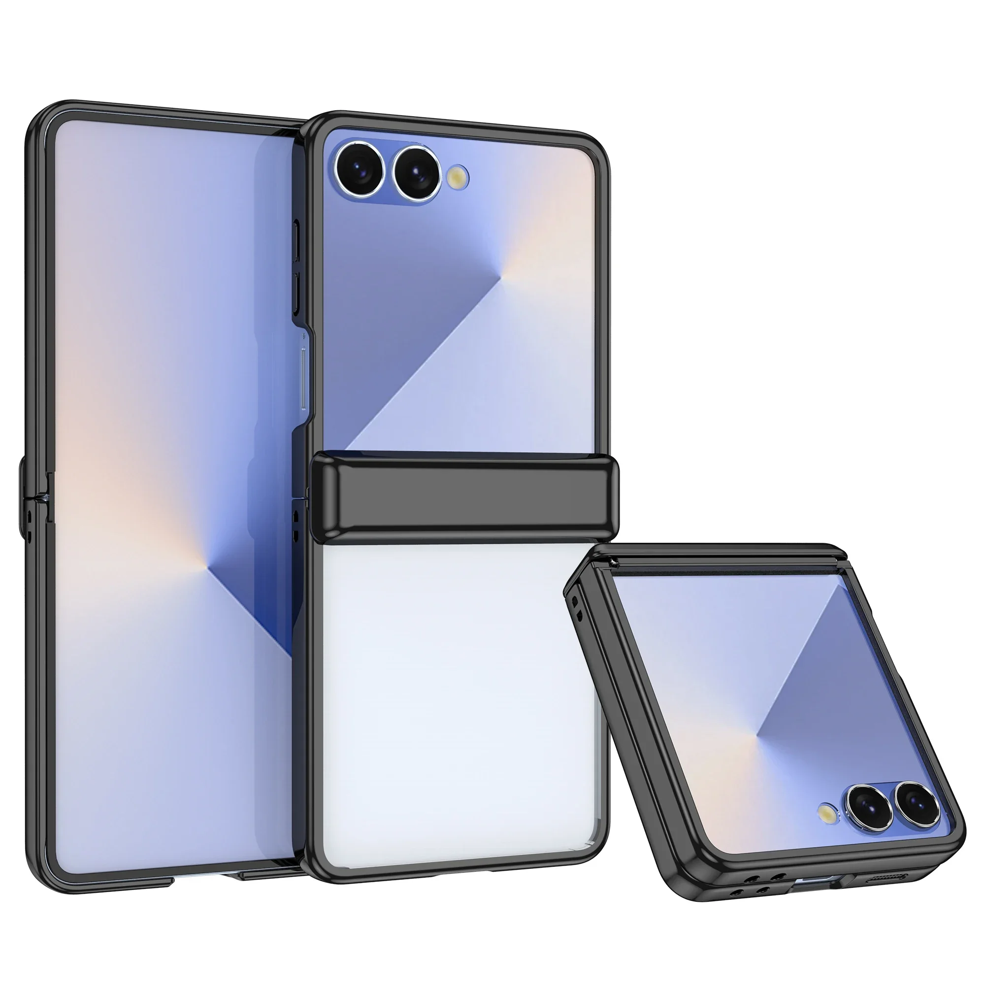 Electroplated Clear Phone Case with Hinge Protection