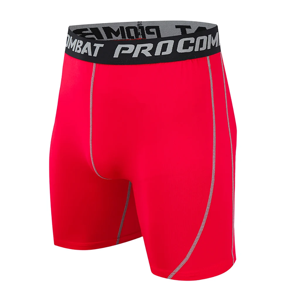 Men Run Marathon Compression Shorts Quick Dry Running Training Fitness Leggings Bodybuilding Tights Sports Men Gym Male