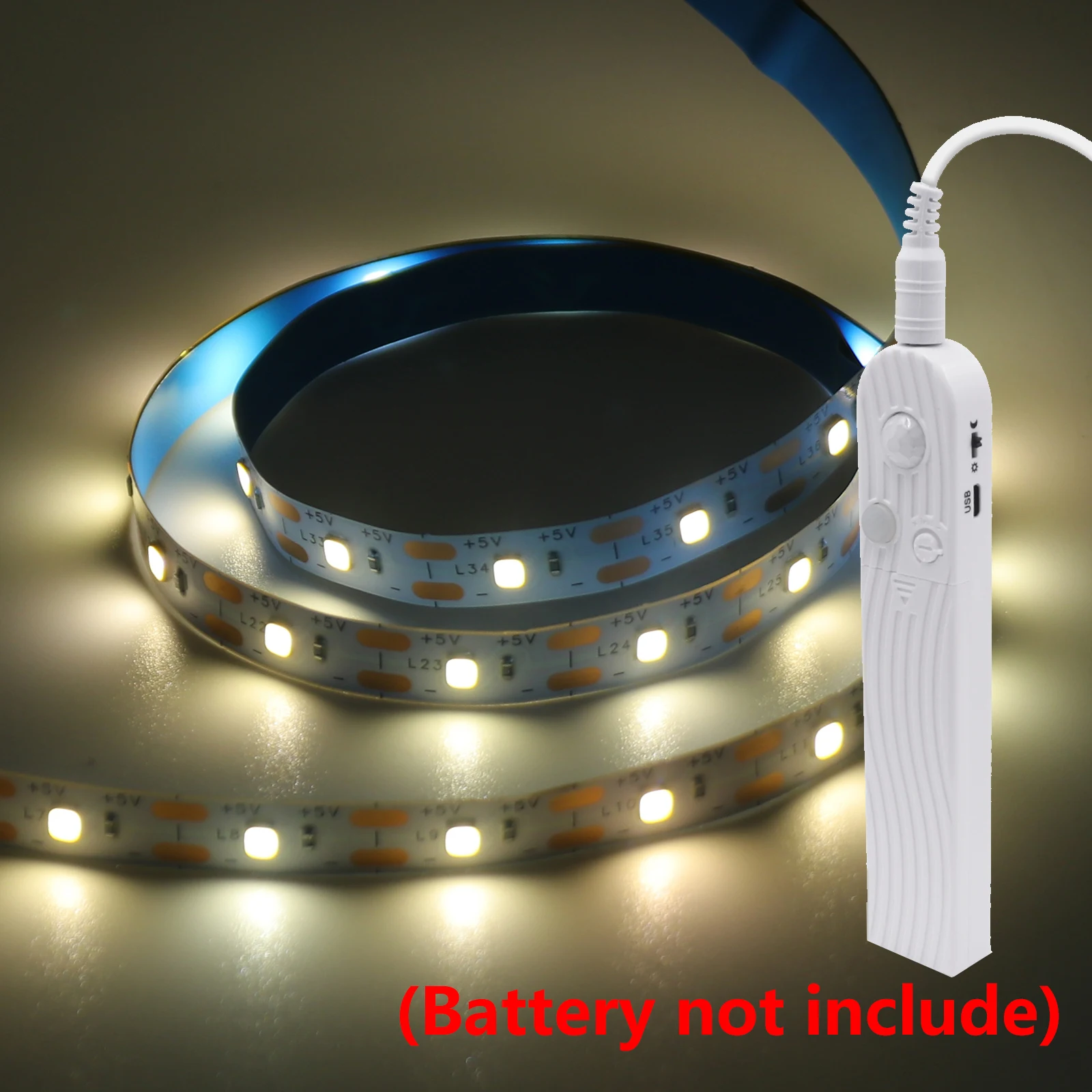 Motion-Activated LED Strip Light for Home Decor – Battery-Powered, Multi-Length Options