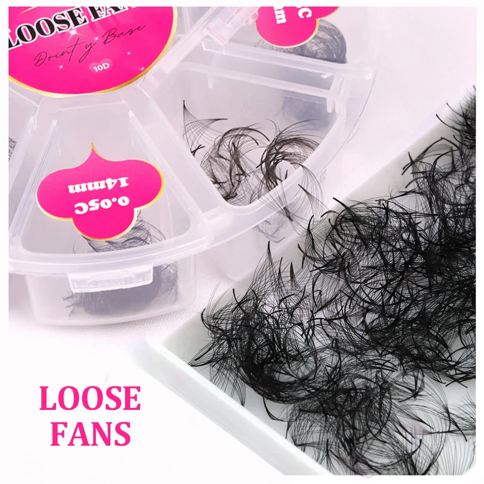 Lashprofessor 300/500 Fans Sciolti Lash Extension Ciglia Pointy Premade Russian Volume Handmade Pro Made Loose Fans Volume Lashes
