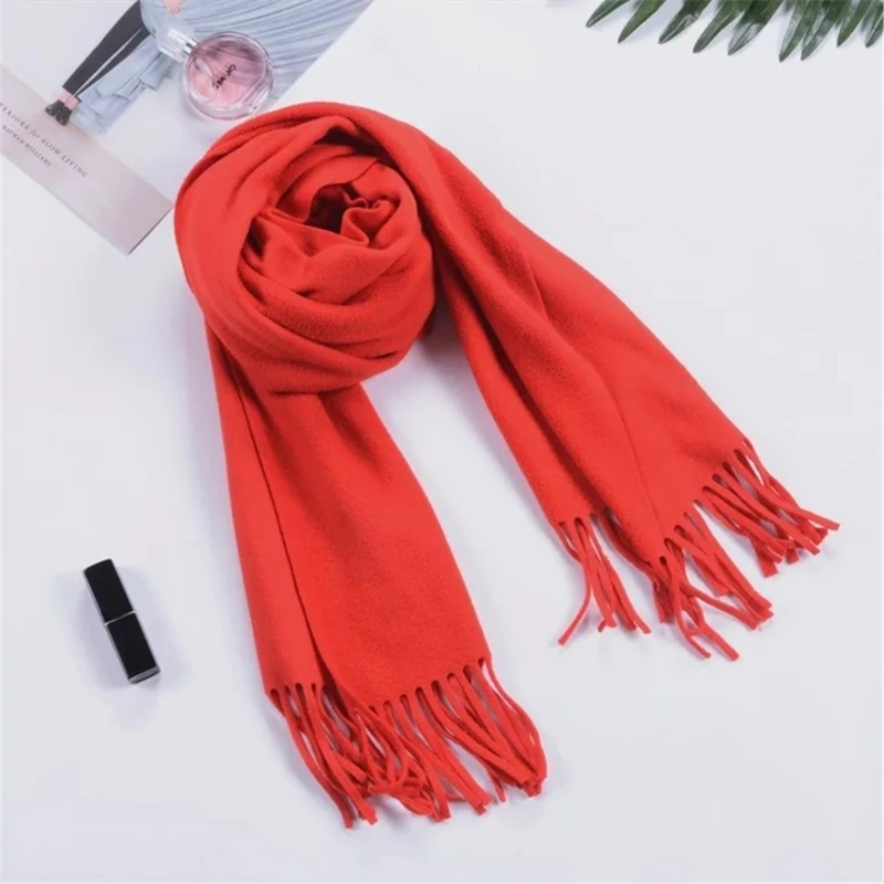 Christmas Long Plaids Blanket 160x30cm Oversized Winter Fall Warm Scarf Big Tartan Scarves Wrap Shawl Classical Tassels 6