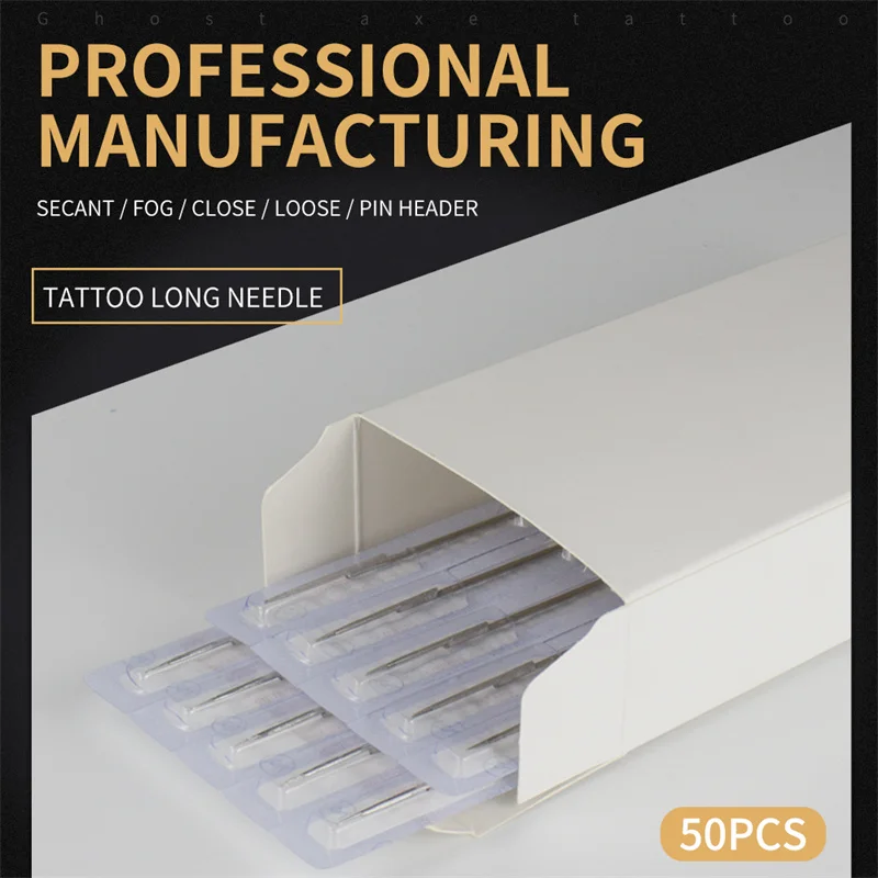 50PCS Tattoo Needles RL RS M1 RM Professional Tattoo Needles Steel Disposable Sterilze Tatoo Needle for Tattoo Machine Pen