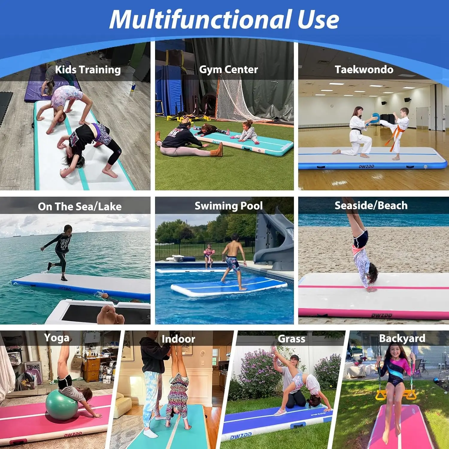 Gymnastics Air Mat Tumbling Mat Inflatable Gymnastics Tumble Track
