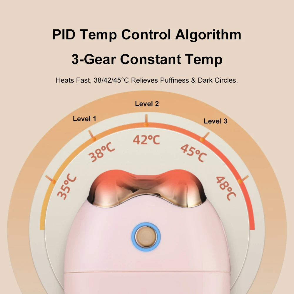 Beauty Eye Massager Device Eye Nano Sprayer Hot Compress Eye Moistening Instrument Eye Spa Anti Dark Circle Relieves Dry Eyes