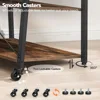 Rolling TV Stand with Mount and Power Outlet Up to 55 inch TVs,Small TV Stand with 3-Tier Storage Shelves 6