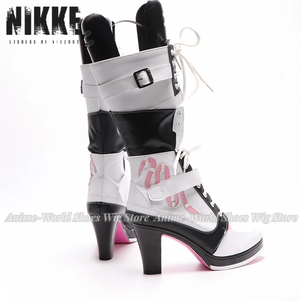 Nuovo gioco NIKKE Boots The Goddess of Victory Account Viper Cosplay Shoes Halloween aksessori Dibuat Sesuai Pesanan