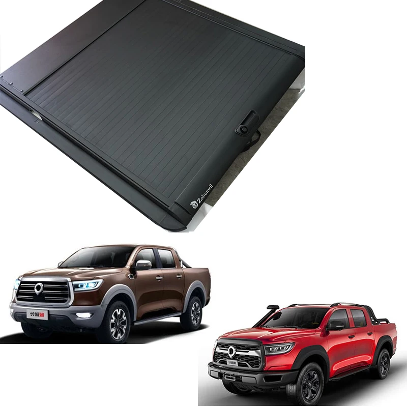 

Great Wall GWM POER Rear Compartment Lid Refitting Thickened Aluminum Pickup Back Cover Rolling Curtain Push Pull Box