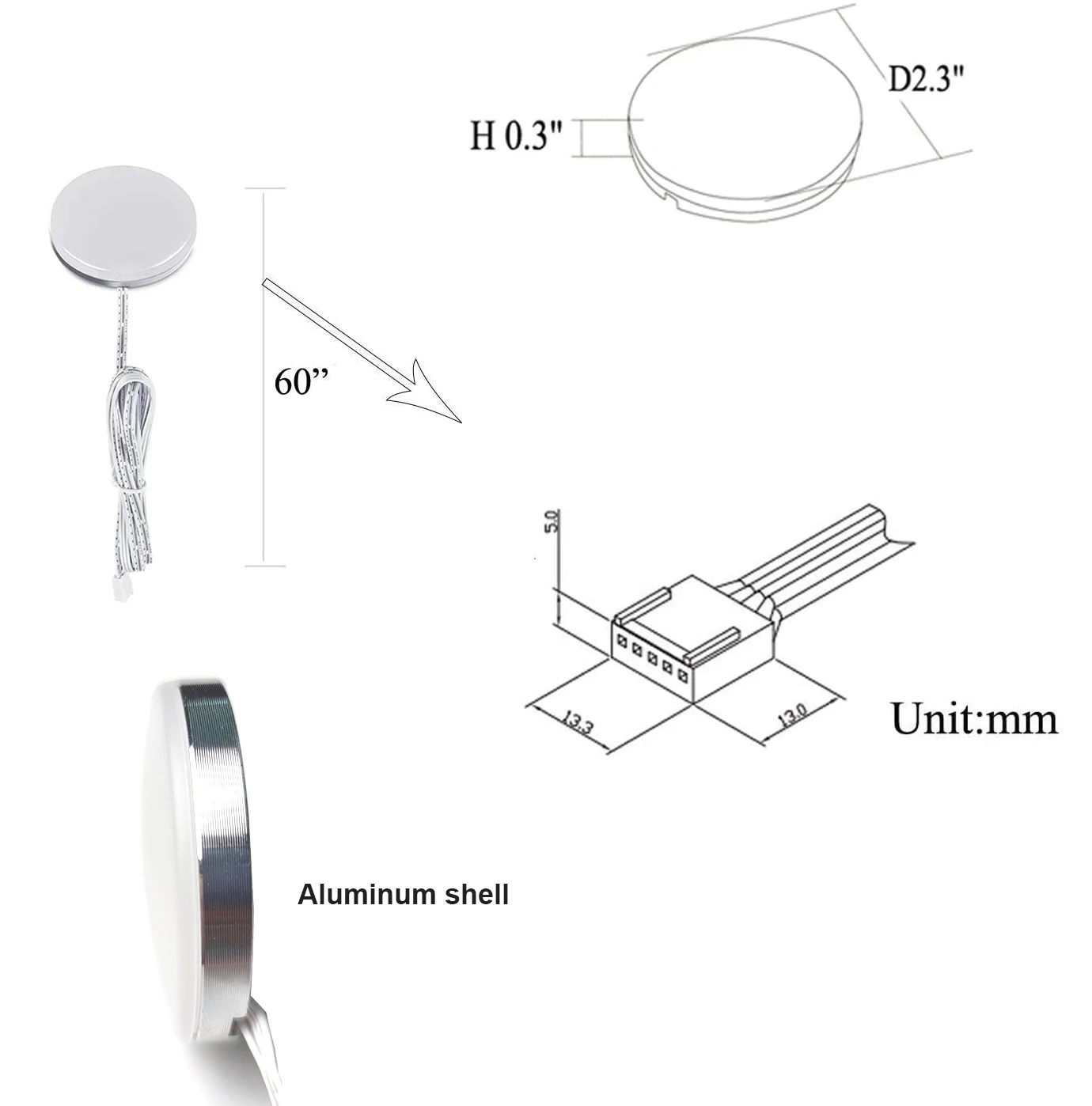 Tuya Wi fi + IR Controle Remoto Sob Gabinete LEVOU Luz CCT Quente + Branco Duplo Temperatura de Cor ou RGB para Armário Cozinha iluminação