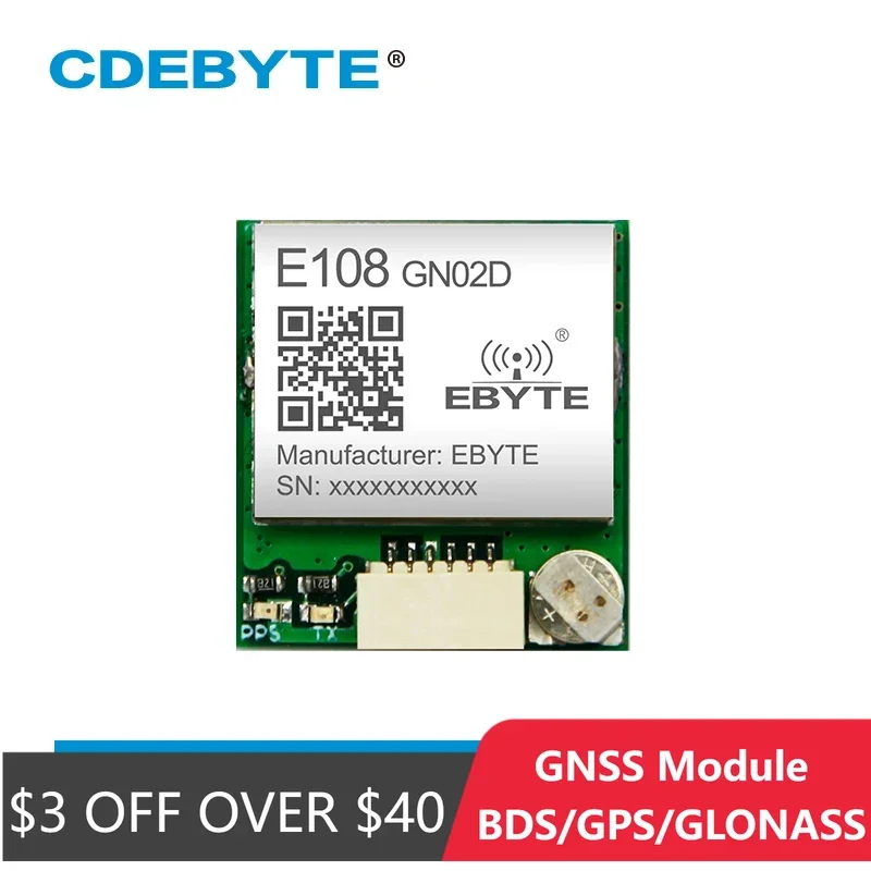 GNSS Module E108-GN02D 10Hz BDS/GPS/GLONASS Multi-System Joint Positioning Wireless Module Multi-mode Satellite Position wireless module