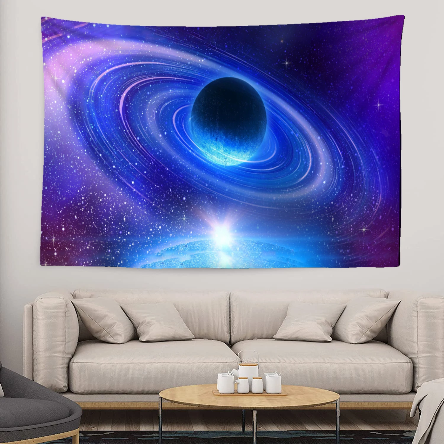 Star Galaxy Tapestry Dreamy Cloud Cover Wall Hanging Bohemian Hippie Witchcraft TAPIZ Art Dormitory Decor