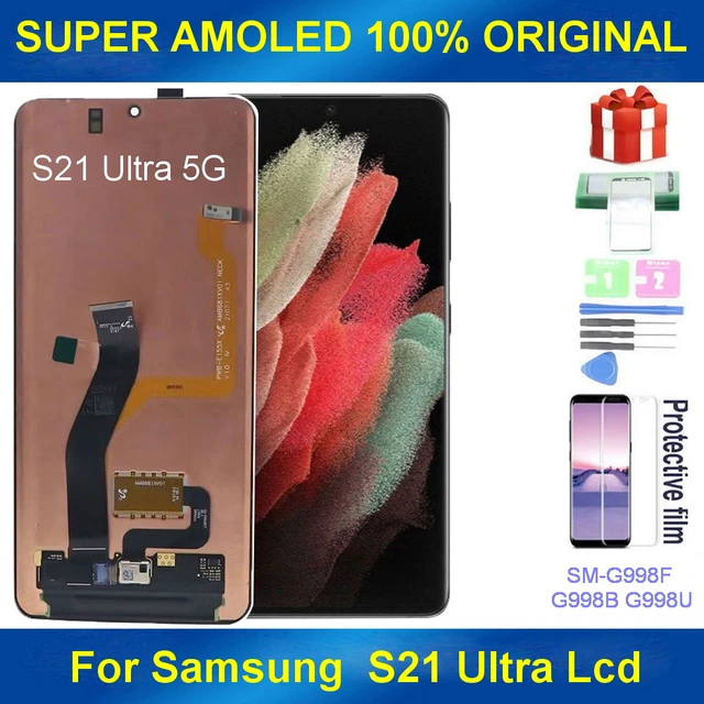 Original 6.8'' AMOLED LCD Replacement for SAMSUNG Galaxy S21 Ultra 5G Touch  Screen SM-G998B, Display with Back Glass - AliExpress