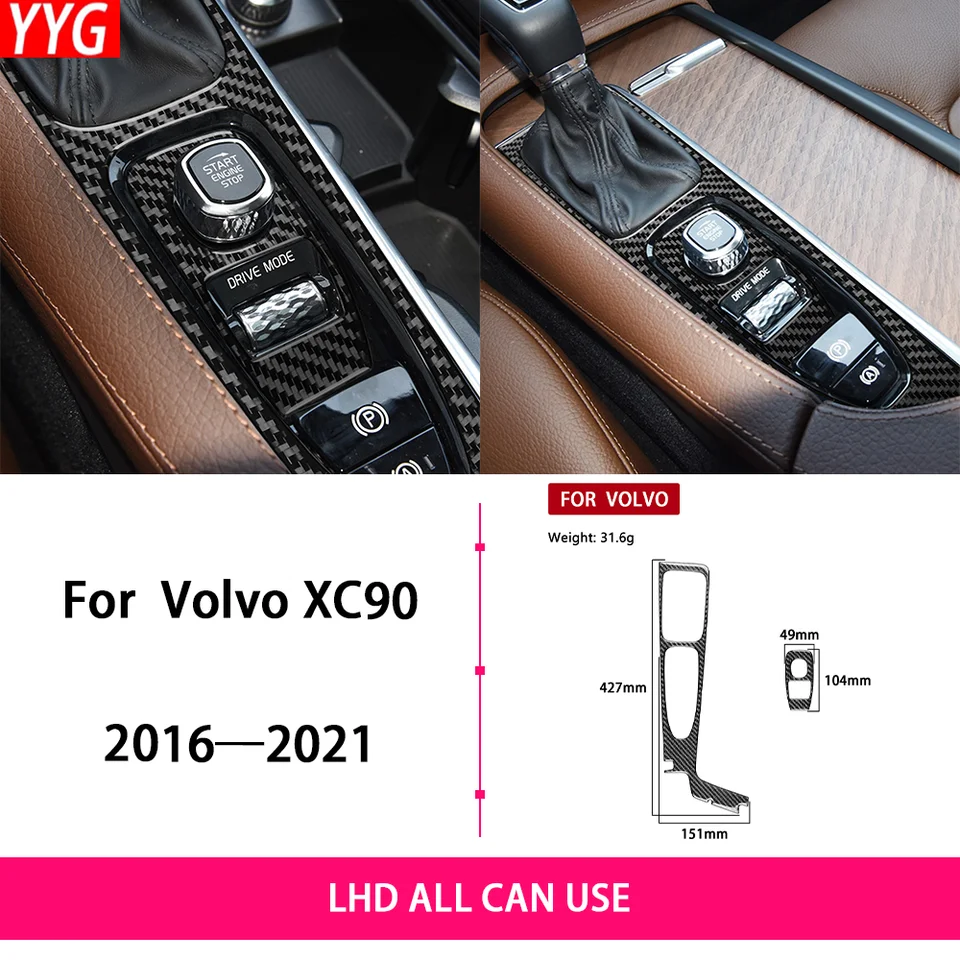 RedlineGoods versnelling gaiter (gaitor) compatibel met Volvo XC90 2003-13 Black perforated leather-Silver thread