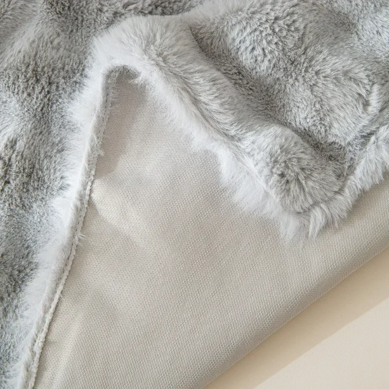 Luxury Faux Fur Sofa Covers for Living Room Warm Winter Super Soft Plush Couch Covers Bubble Shaped Thick Slipcover Sofa Towel 6