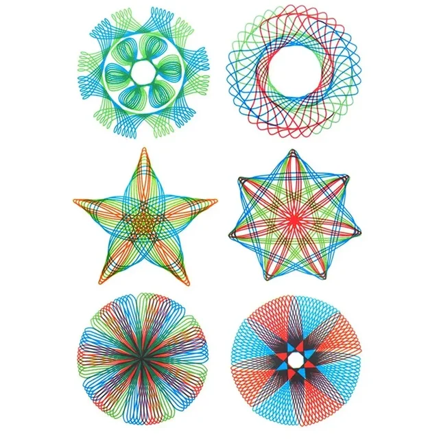 22Pcs Spirograph Drawing Toys Interlocking Gears Wheels Painting Child Creative Educational Learning Toy Drawing Accessories 6