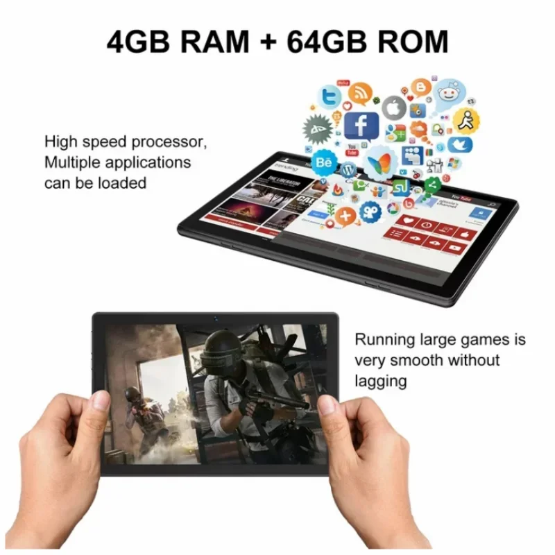 4GB RAM 64GB ROM 8 INCH Windows 10 Tablet 1280*800 IPS Quad Core Intel Z8350 CPU Support OTG Adapter Dual Camera_voghion.com