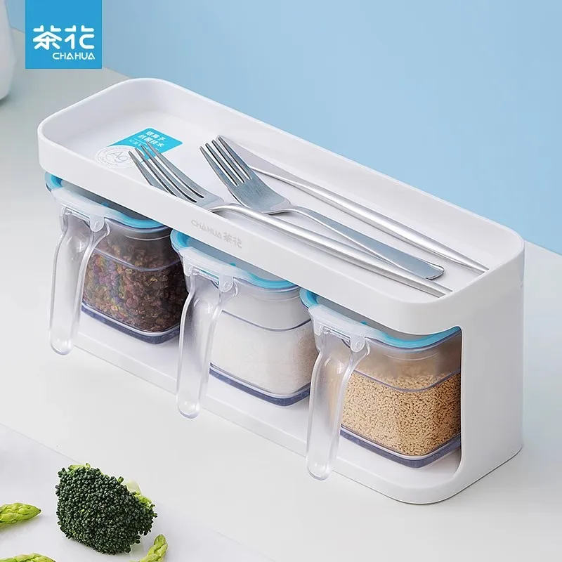 

CHAHUA Silver Ion Antibacterial Seasoning Can - The Ultimate Seasoning Box for a Germ-Free Kitchen Experience