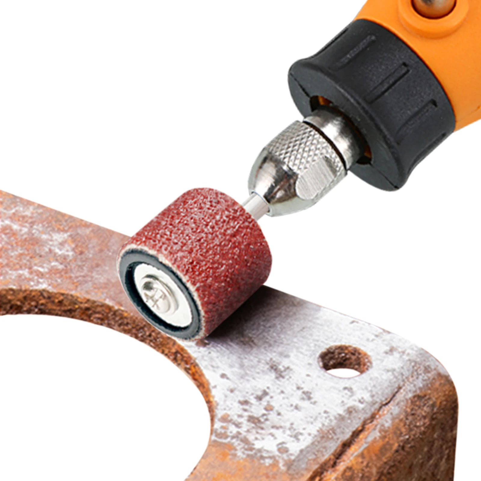 Versatile Sanding Drum Kit with Abrasive Bands and Mandrels